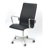 Arne Jacobsen for Fritz Hansen, 3273C Oxford chair, 105cm high (OPTION) : For Further Condition