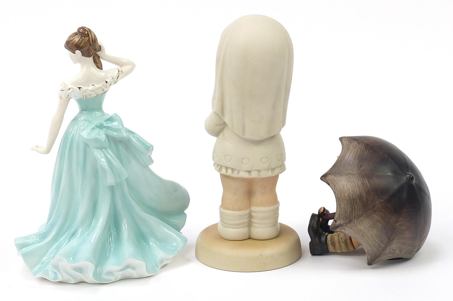 Collectable china comprising Lucie Attwell figurine Here Comes the Bride God Bless Her, Coalport - Image 4 of 6