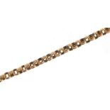 9ct gold Belcher link necklace, 38cm in length, 7.4g : For Further Condition Reports Please Visit