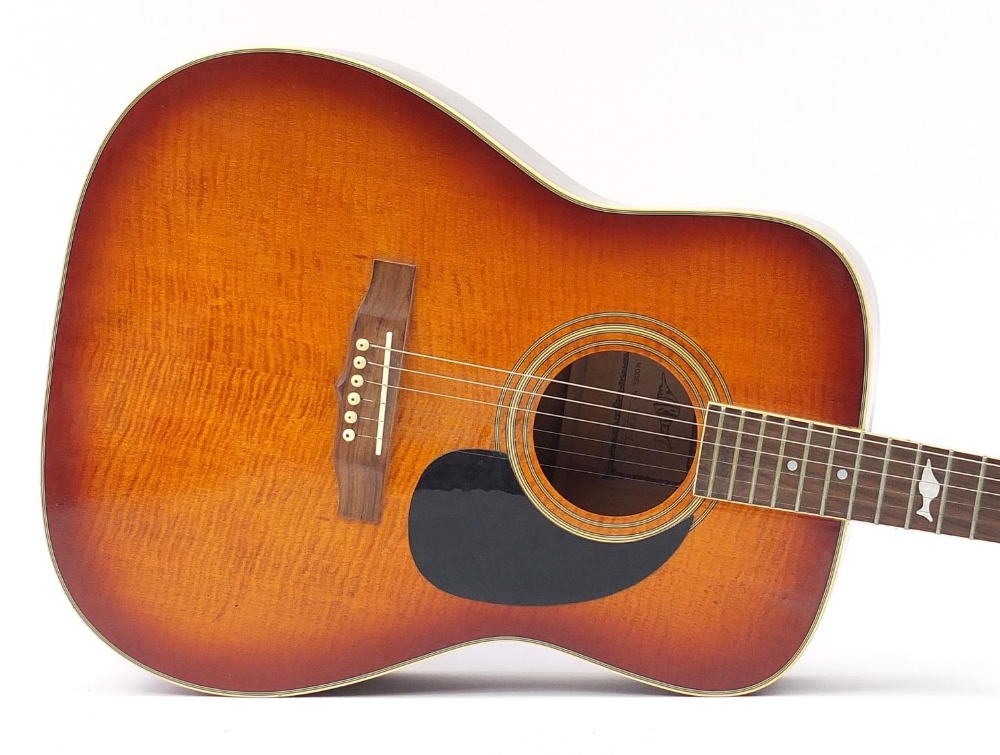 Marlin six string acoustic guitar model MF2-7, 102.5cm in length : For Further Condition Reports - Image 4 of 9