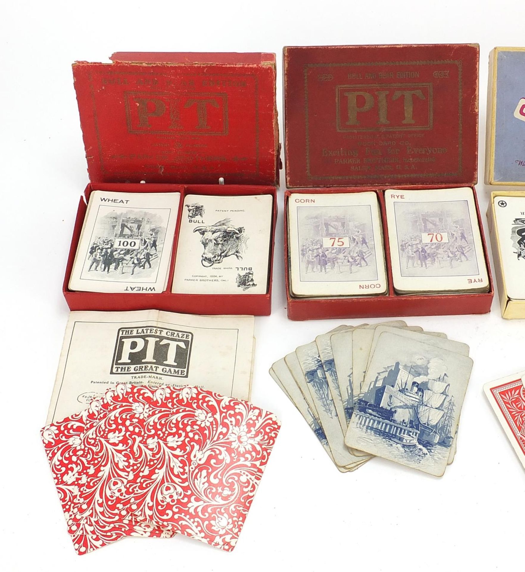 Four vintage games comprising Pit, Tit-Bits Teaser and Canasta : For Further Condition Reports - Image 2 of 3