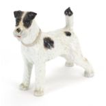 Augarten, Austrian porcelain Terrier dog, 14.5cm in length : For Further Condition Reports Please