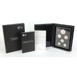 Elizabeth II 2014 United Kingdom commemorative proof coin set by The Royal Mint with slip case : For