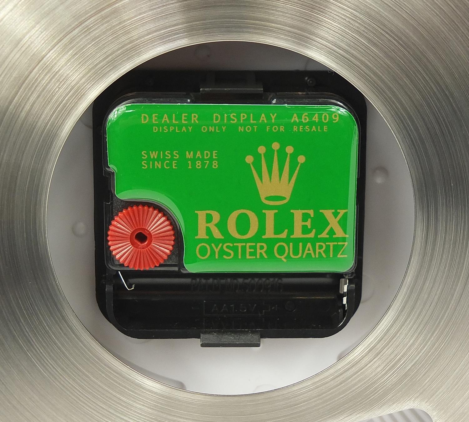 Rolex GMT Master II design dealers display wall clock, 34cm in diameter : For Further Condition - Image 6 of 6