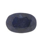 Oval blue sapphire gemstone with certificate, 21.40 carat : For Further Condition Reports Please