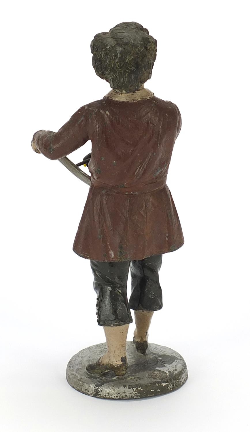 Cold painted spelter figure of an artist, 26cm high : For Further Condition Reports Please Visit Our - Image 3 of 5