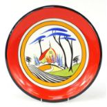 Marie Graves Art Deco design hand painted charger, limited edition 10/10, 31.5cm in diameter : For