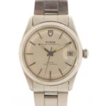 Tudor, gentlemen's Prince Oysterdate automatic wristwatch with box and paperwork, 33mm in diameter :