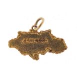 9ct gold Jamaica charm, 2.0cm wide, 1.1g : For Further Condition Reports Please Visit Our