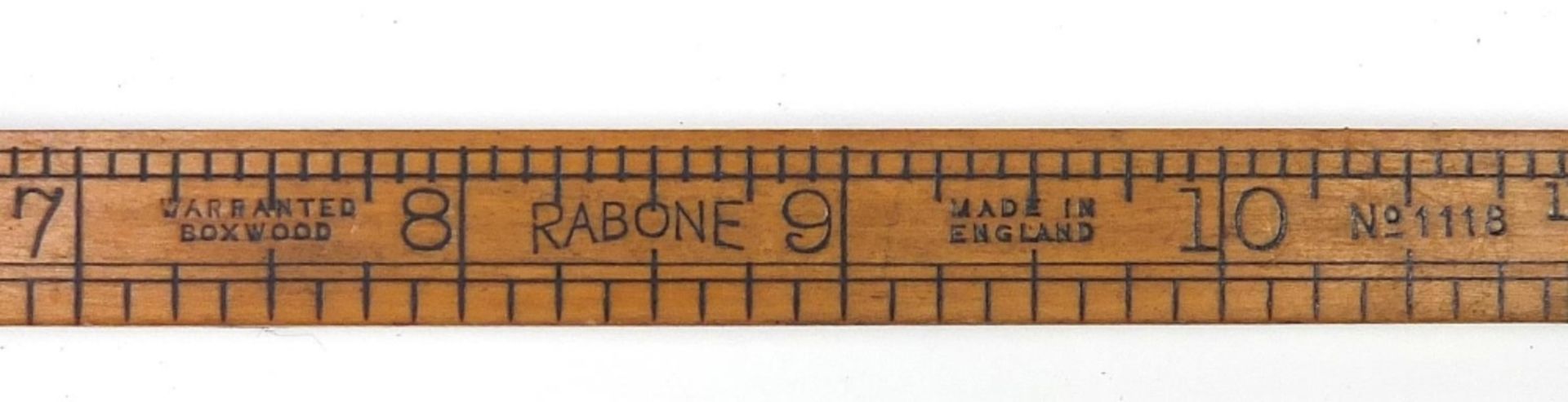 Antique and later rules, levels and a smoothing plane including J Rabone & Sons : For Further - Bild 7 aus 8