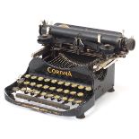 Early 20th century Corona typewriter : For Further Condition Reports Please Visit Our Website -