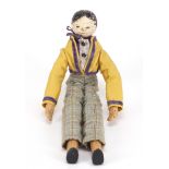 Queen Anne style hand painted wooden doll, 26cm high : For Further Condition Reports Please Visit