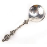 Antique Dutch silver apostle spoon, MW 1837, 17cm in length, 49.4g : For Further Condition Reports