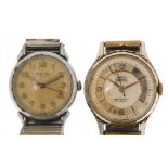 Two vintage gentlemen's wristwatches comprising Smith's Empire and Yedman, 30mm and 33mm in diameter