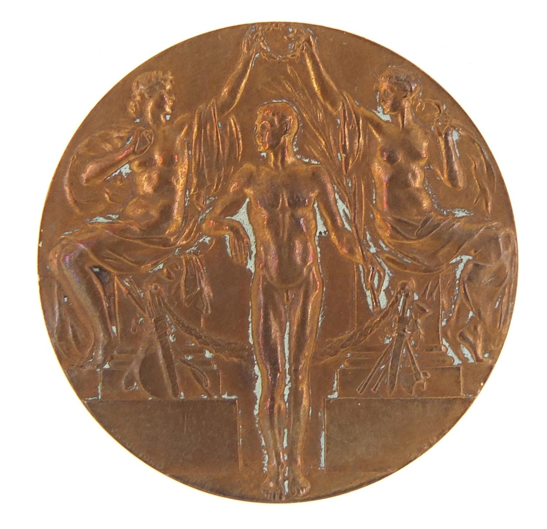 Stockholm 1912 Olympic Games bronze medal, previously owned by George Nicol, 400 metre athlete for