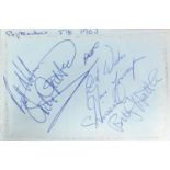 1960's autograph album with various autographs : For Further Condition Reports Please Visit Our