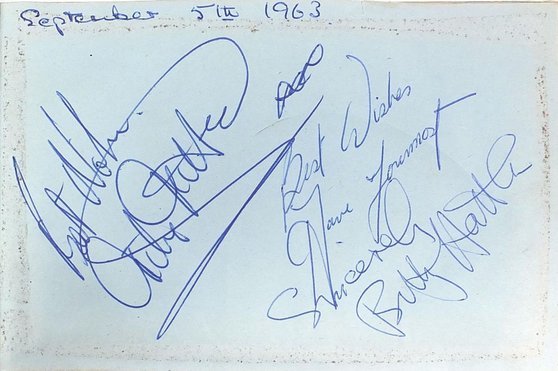 1960's autograph album with various autographs : For Further Condition Reports Please Visit Our