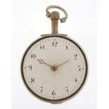 Goddard Forster, George III silver open face pocket watch, the fusee movement numbered 795, 50mm