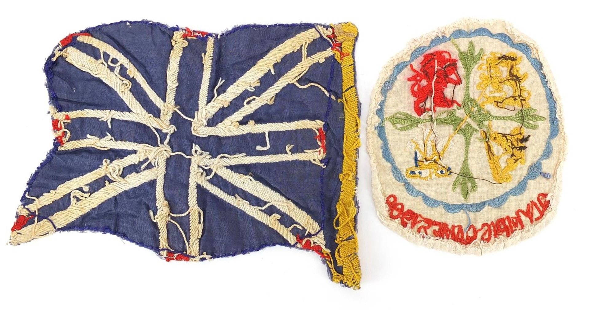 1908 Olympic Games cloth patch and Great Britain Olympic flag, previously owned by George Nicol, 400 - Bild 2 aus 2