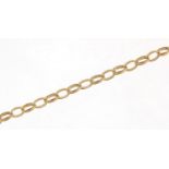 9ct gold Belcher link necklace, 60cm in length, 10.8g : For Further Condition Reports Please Visit