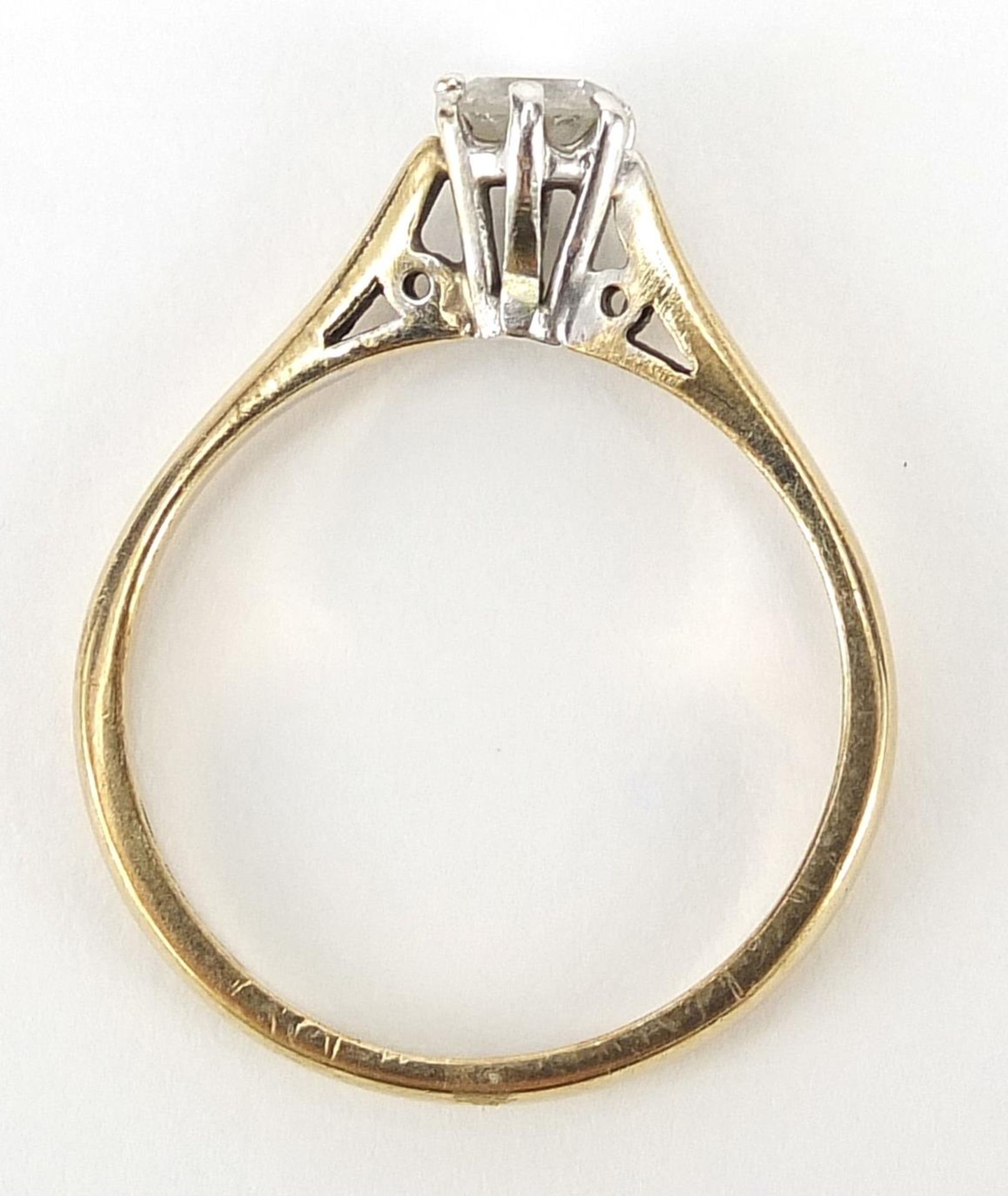 9ct gold diamond solitaire ring, 0.25 carat, size L, 1.7g : For Further Condition Reports Please - Image 4 of 6