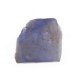 Rough blue tanzanite gemstone with certificate, 16.78 carat : For Further Condition Reports Please
