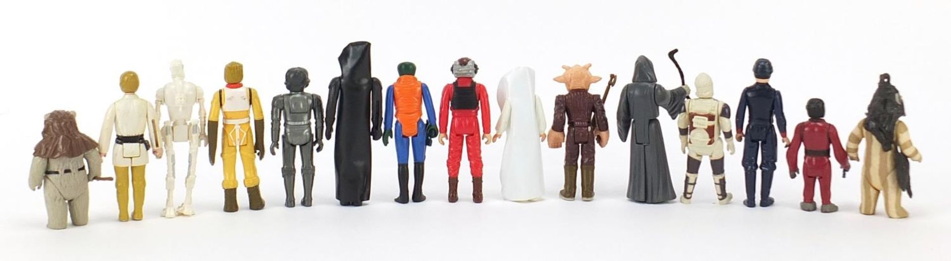 Fifteen vintage Star Wars action figures with accessories including Walrus man, Darth Vader, Luke - Image 5 of 7