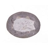 Oval grey spinel gemstone with certificate, 2.66 carat : For Further Condition Reports Please