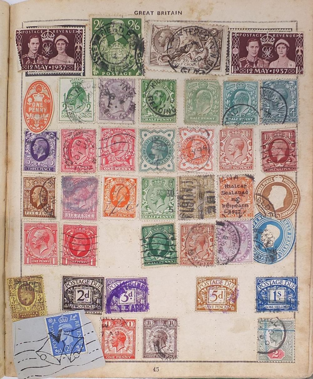 Victorian and later British and world stamps arranged in two albums including Penny Reds : For - Image 2 of 12