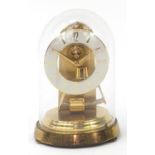 Kundo electronic anniversary clock with glass dome, 23.5cm high : For Further Condition Reports