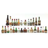 Alcohol miniatures including Martell, Bols and Courvoisier Cognac : For Further Condition Reports