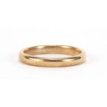 9ct gold wedding band, size L, 2.3g : For Further Condition Reports Please Visit Our Website -
