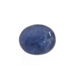 Oval blue sapphire gemstone with certificate, 1.15 carat : For Further Condition Reports Please