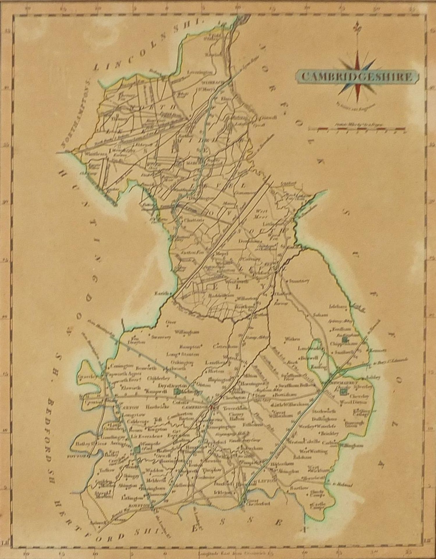 Three antique hand coloured maps comprising a map of the Hundred of Middleton alias Milton and of - Image 4 of 24