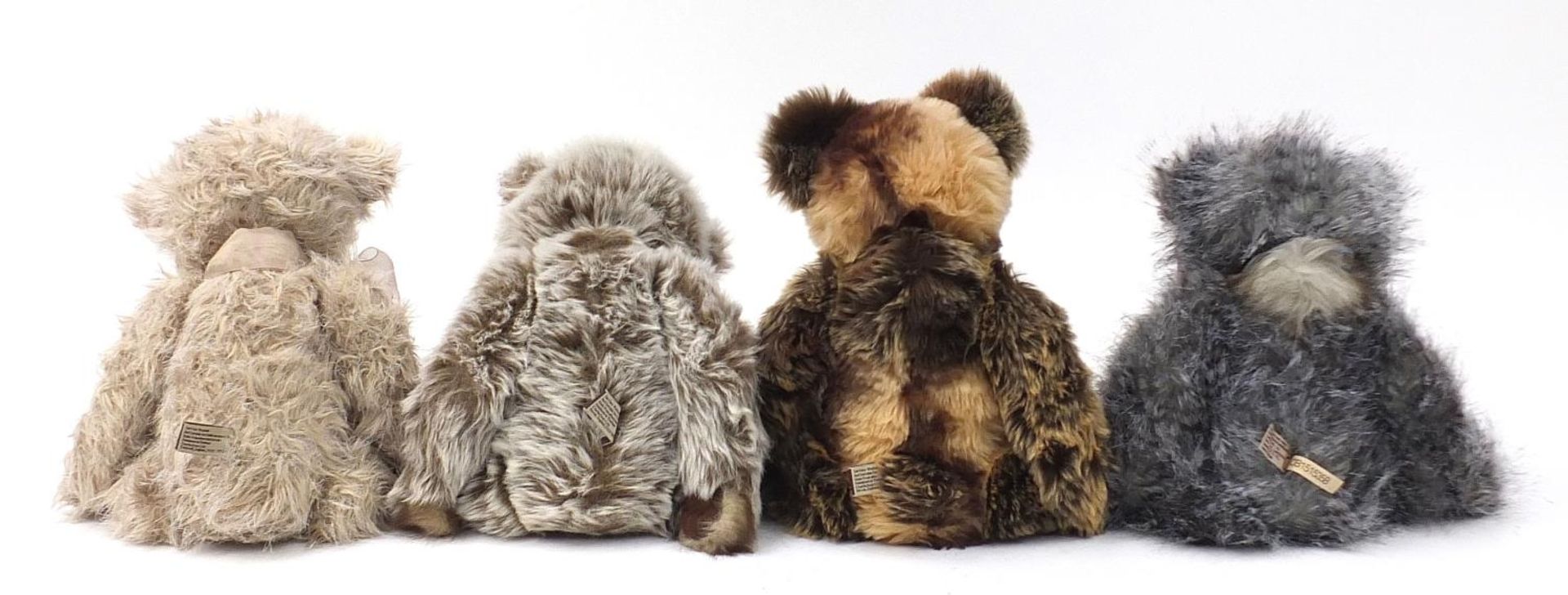 Four Charlie Bears teddy bears with jointed limbs, the largest 44cm high : For Further Condition - Image 2 of 5