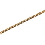 9ct gold curb link necklace, 60cm in length, 11.2g : For Further Condition Reports Please Visit