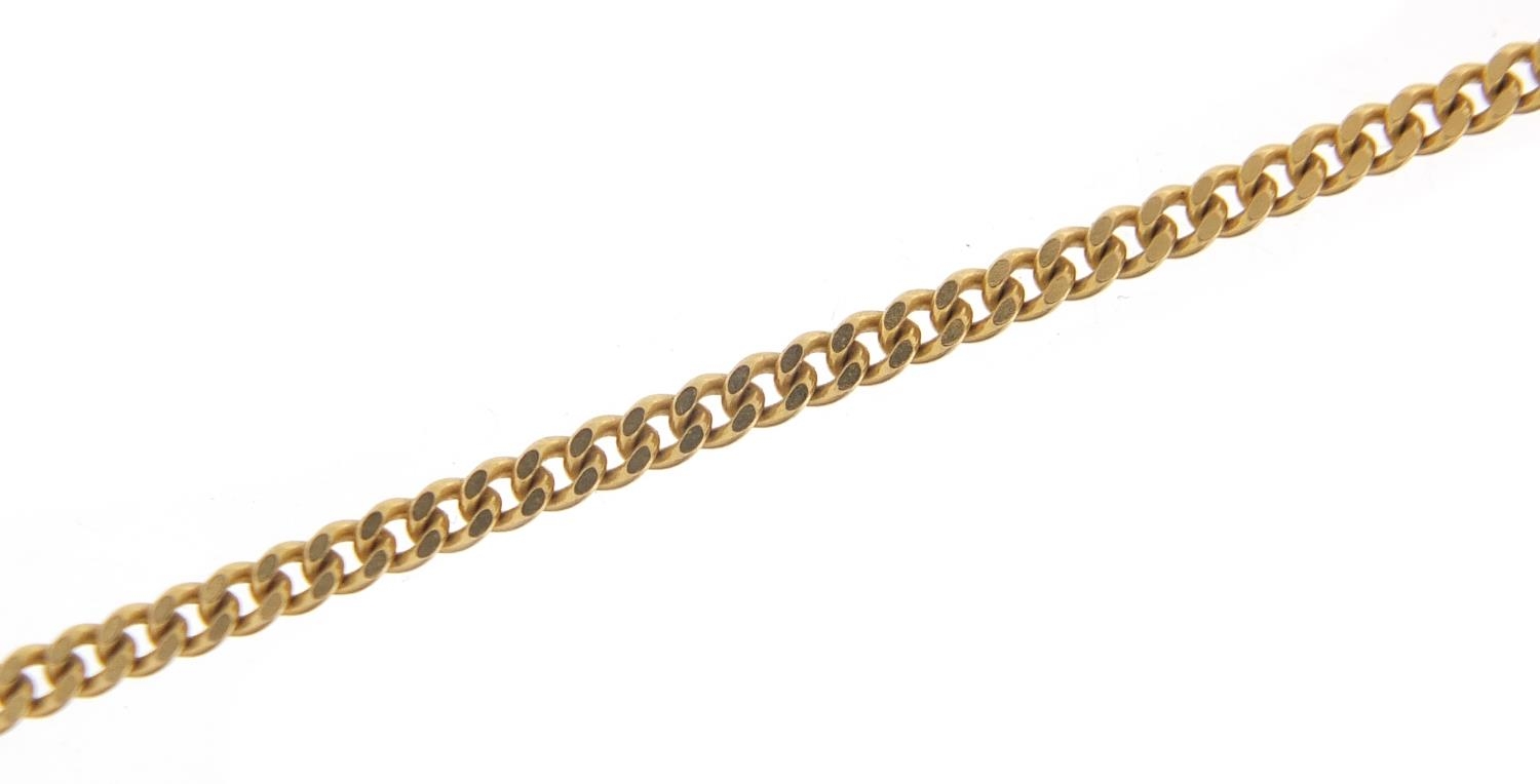 9ct gold curb link necklace, 46cm in length, 7.9g : For Further Condition Reports Please Visit Our