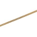 9ct gold curb link necklace, 46cm in length, 7.9g : For Further Condition Reports Please Visit Our