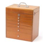 Dentist's cabinet with lift up top and six drawers, 37cm H x 33cm W x 22.5cm D : For Further