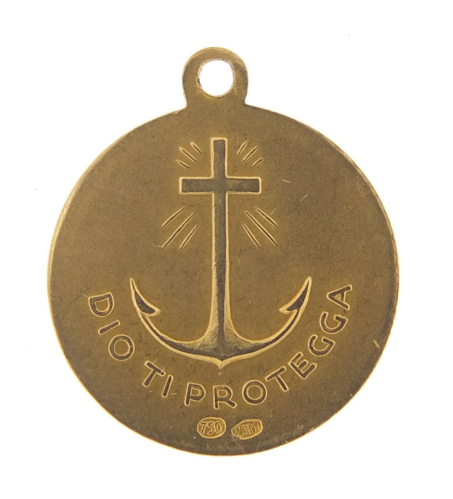 18ct gold Jesus Christ pendant, 2.2cm high, 3.3g : For Further Condition Reports Please Visit Our - Image 2 of 3