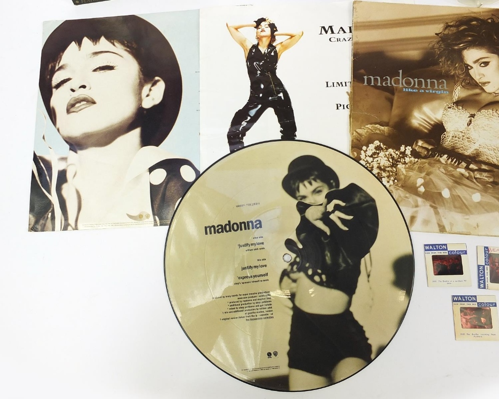 Madonna picture discs and vinyl LP's together with five Beatles Walton photographic slides including - Image 4 of 6