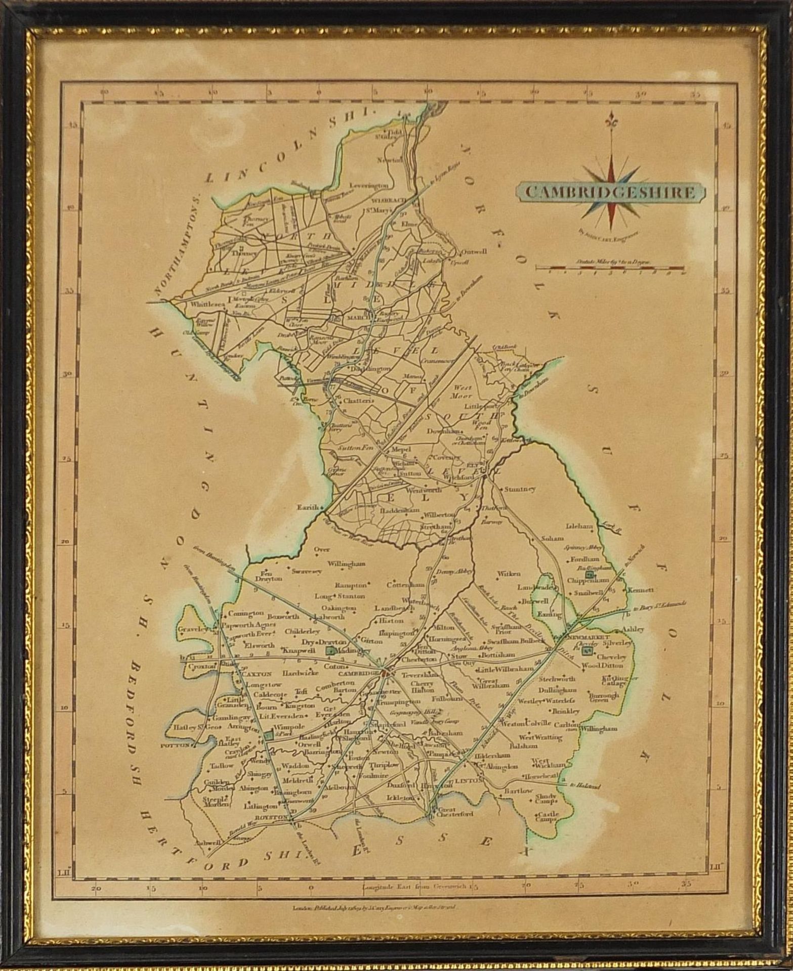 Three antique hand coloured maps comprising a map of the Hundred of Middleton alias Milton and of - Image 5 of 24