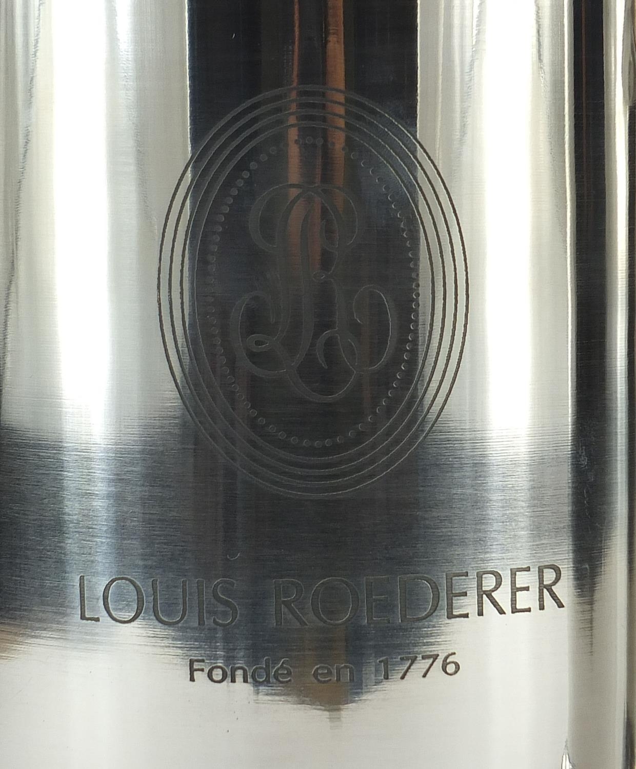 Pair of Louis Roederer design Champagne ice buckets with twin handles, 24.5cm high : For Further - Image 2 of 4