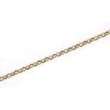 9ct gold Belcher link necklace, 43cm in length, 4.8g : For Further Condition Reports Please Visit