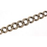 Large graduated silver watch chain with T bar, 43cm in length, 81.2g : For Further Condition Reports