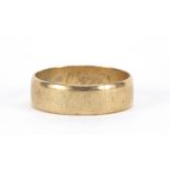 9ct gold wedding band, size L, 2.2g : For Further Condition Reports Please Visit Our Website -