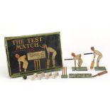 Vintage Chad Valley Test Match mechanical table cricket game with box : For Further Condition