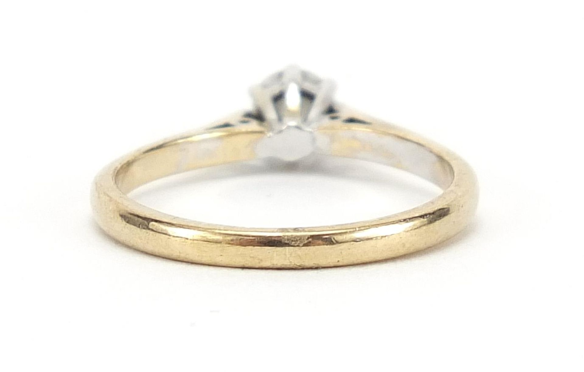 9ct gold diamond solitaire ring, 0.25 carat, size L, 1.7g : For Further Condition Reports Please - Image 3 of 6