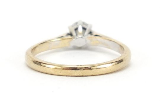 9ct gold diamond solitaire ring, 0.25 carat, size L, 1.7g : For Further Condition Reports Please - Bild 3 aus 6