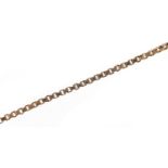 9ct gold box link bracelet, 16cm in length, 1.1g : For Further Condition Reports Please Visit Our